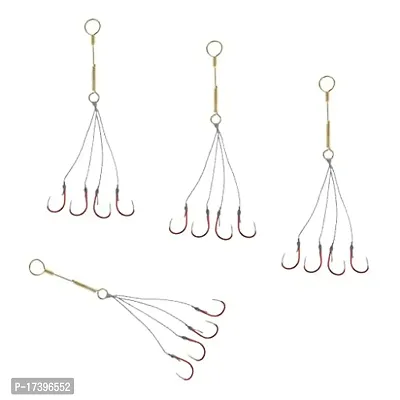 Buy CALANDIS 4 Set Small Explosion Fishing Line Hooks Group Carp Fishing  Barbed Hooks S Online In India At Discounted Prices