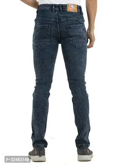 Elegant Denim Solid Jeans For Men And Boys-thumb2