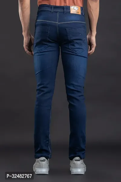 Elegant Denim Solid Jeans For Men And Boys-thumb2