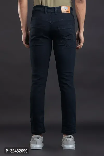 Elegant Denim Solid Jeans For Men And Boys-thumb2