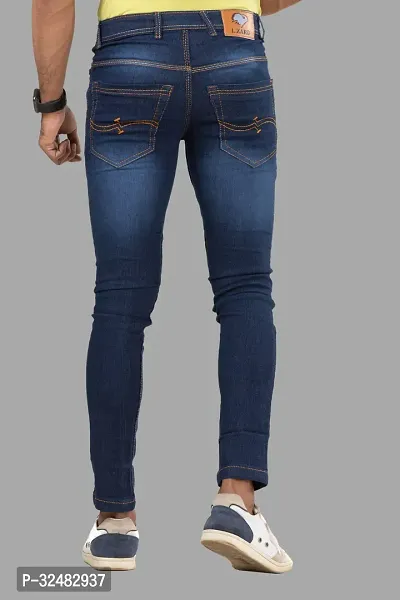 Elegant Denim Solid Jeans For Men And Boys-thumb2