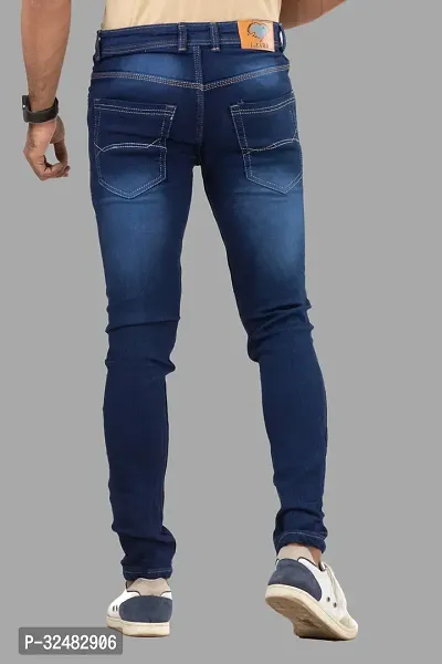 Elegant Denim Solid Jeans For Men And Boys-thumb2