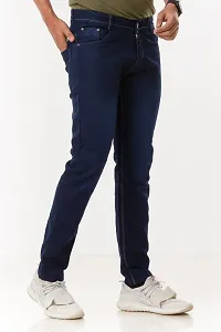 Elegant Denim Solid Jeans For Men And Boys-thumb1