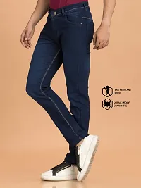 Elegant Denim Solid Jeans For Men And Boys-thumb3