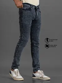 Elegant Denim Solid Jeans For Men And Boys-thumb2