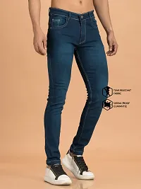 Elegant Denim Solid Jeans For Men And Boys-thumb2