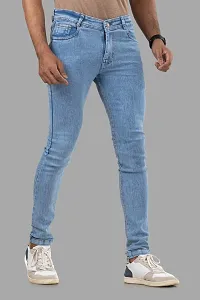 Elegant Denim Solid Jeans For Men And Boys-thumb2