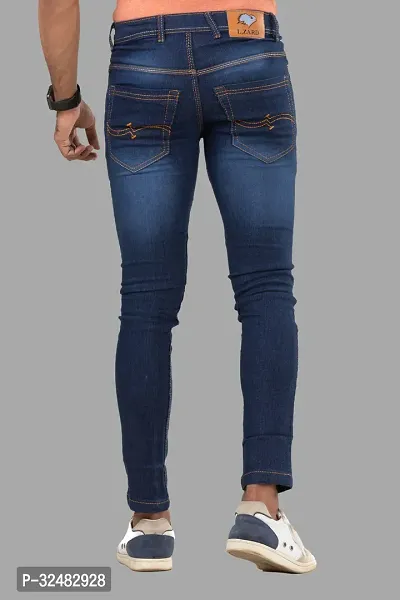 Elegant Denim Solid Jeans For Men And Boys-thumb2