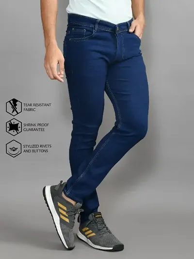 Classic Solid Jeans For Men