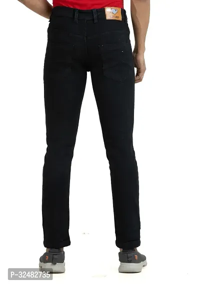 Elegant Denim Solid Jeans For Men And Boys-thumb2