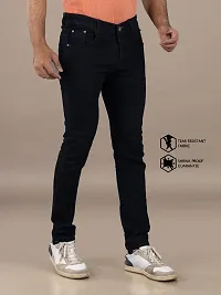 Elegant Denim Solid Jeans For Men And Boys-thumb2