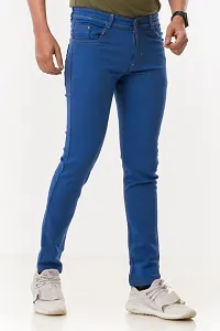 Elegant Denim Solid Jeans For Men And Boys-thumb1