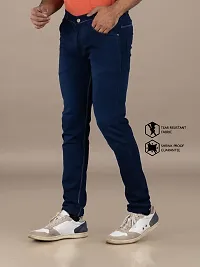 Elegant Denim Solid Jeans For Men And Boys-thumb3