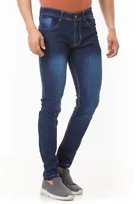 Elegant Denim Solid Jeans For Men And Boys-thumb2