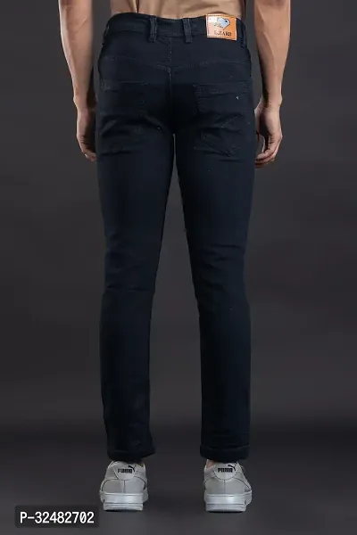 Elegant Denim Solid Jeans For Men And Boys-thumb2