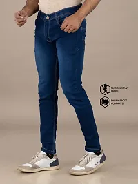 Elegant Denim Solid Jeans For Men And Boys-thumb2