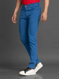 Elegant Denim Solid Jeans For Men And Boys-thumb3