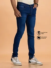 Elegant Denim Solid Jeans For Men And Boys-thumb2