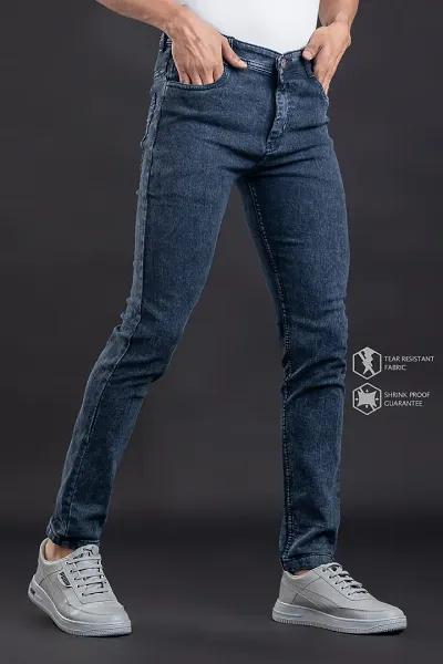 Stylish Denim Mid-Rise Jeans 