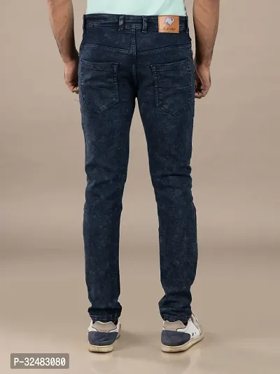 Elegant Denim Solid Jeans For Men And Boys-thumb2