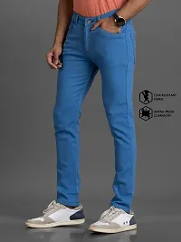 Elegant Denim Solid Jeans For Men And Boys-thumb2