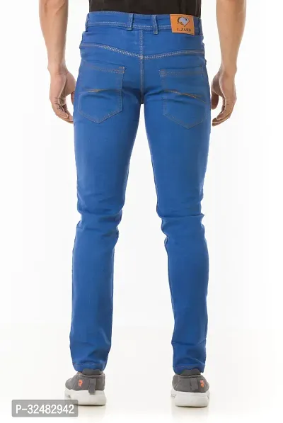 Elegant Denim Solid Jeans For Men And Boys-thumb2