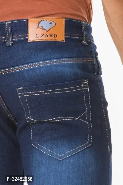 Elegant Denim Solid Jeans For Men And Boys-thumb5