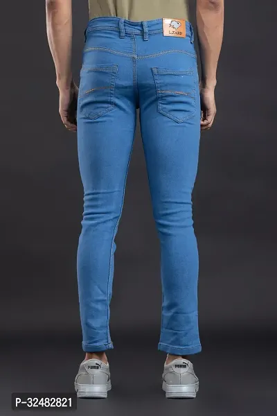 Elegant Denim Solid Jeans For Men And Boys-thumb2