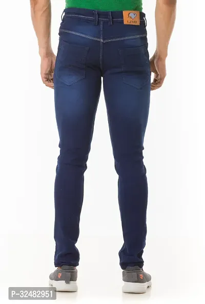 Elegant Denim Solid Jeans For Men And Boys-thumb2