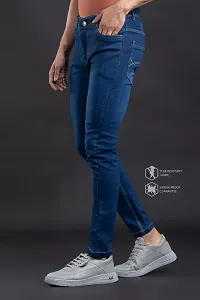 Elegant Denim Solid Jeans For Men And Boys-thumb3