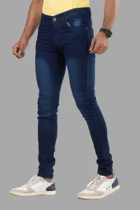 Elegant Denim Solid Jeans For Men And Boys-thumb3