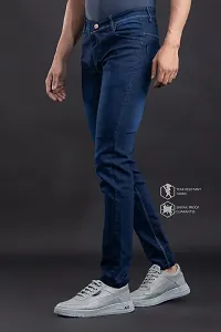 Elegant Denim Solid Jeans For Men And Boys-thumb3