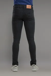 Comfortable Black Denim Mid-Rise Jeans For Men-thumb1