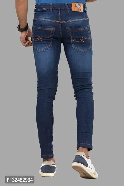 Elegant Denim Solid Jeans For Men And Boys-thumb2