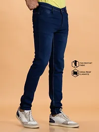 Elegant Denim Solid Jeans For Men And Boys-thumb2