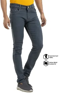 Elegant Denim Solid Jeans For Men And Boys-thumb3