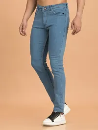 Elegant Denim Solid Jeans For Men And Boys-thumb3