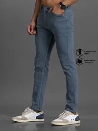 Elegant Denim Solid Jeans For Men And Boys-thumb3