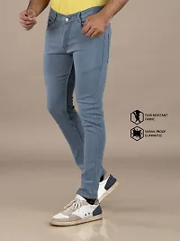 Elegant Denim Solid Jeans For Men And Boys-thumb3