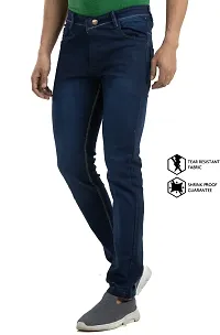 Elegant Denim Solid Jeans For Men And Boys-thumb3