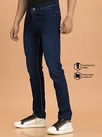 Elegant Denim Solid Jeans For Men And Boys-thumb3