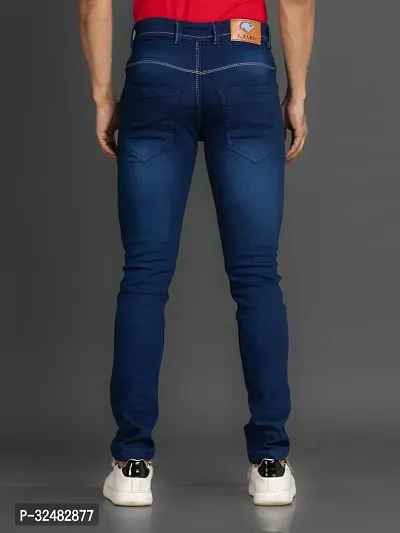 Elegant Denim Solid Jeans For Men And Boys-thumb2