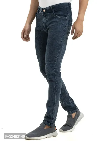 Elegant Denim Solid Jeans For Men And Boys-thumb4