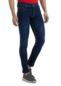 Elegant Denim Solid Jeans For Men And Boys-thumb2