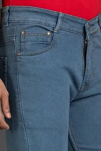 Elegant Denim Solid Jeans For Men And Boys-thumb4