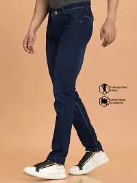 Elegant Denim Solid Jeans For Men And Boys-thumb3