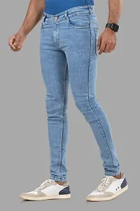 Elegant Denim Solid Jeans For Men And Boys-thumb3