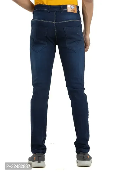 Elegant Denim Solid Jeans For Men And Boys-thumb2