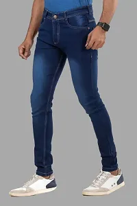 Elegant Denim Solid Jeans For Men And Boys-thumb3