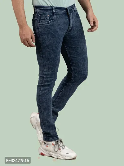 Comfortable Grey Denim Mid-Rise Jeans For Men-thumb2